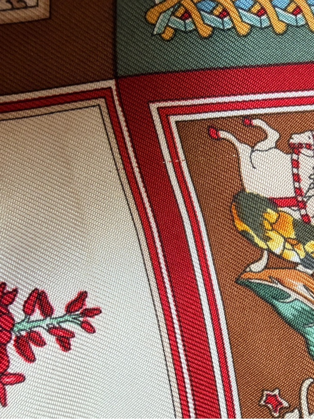 Vintage SALVATORE FERRAGAMO Authentic Scarf Silk Wild Animal Print 16 Panels - Picture 9 of 16